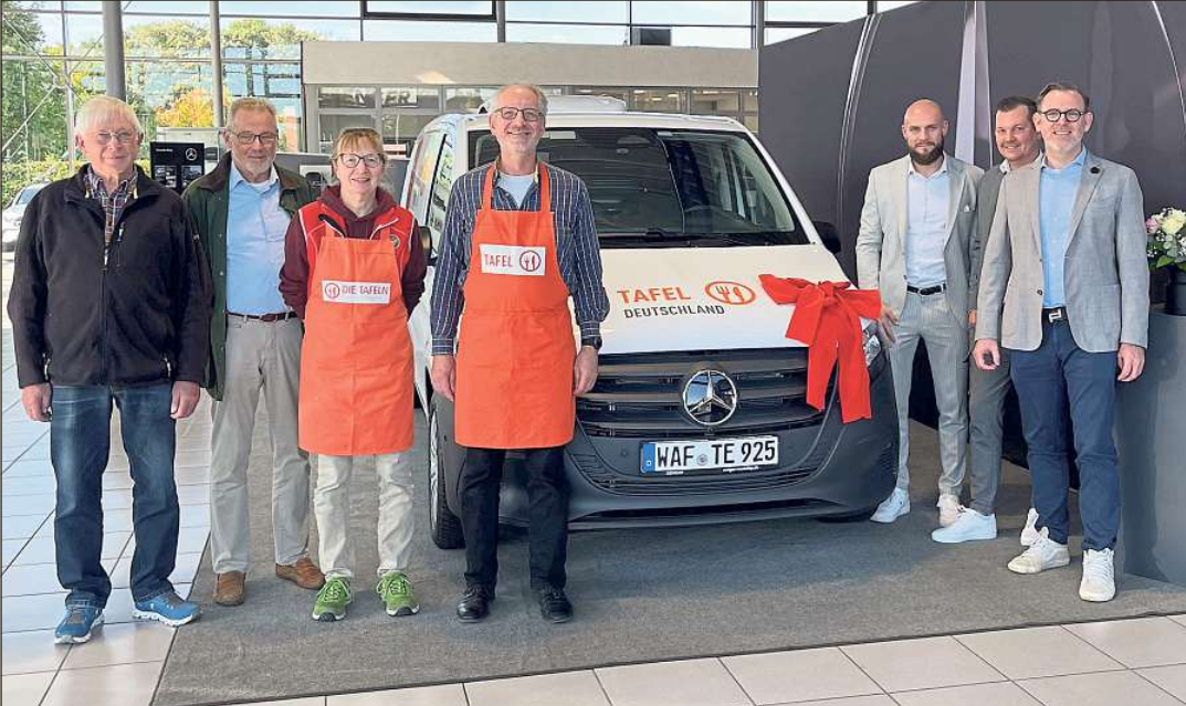 Kühlfahrzeug unterstützt Ehrenamtliche der Tafel